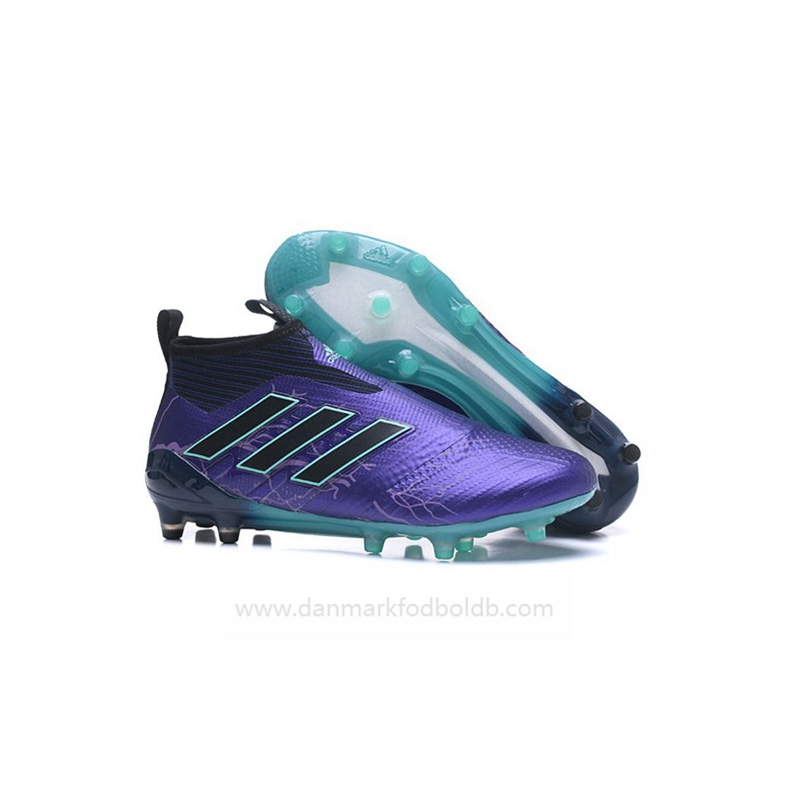 Adidas Ace 17+ Purecontrol FG Fodboldstøvler Herre – Lilla Sort